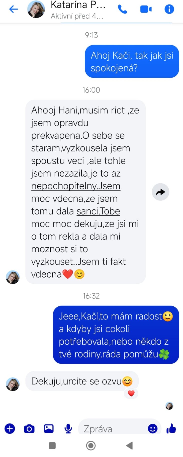 Reference — zpráva o vděčnosti za ověřený způsob
